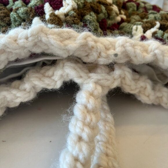 Chunky Knit Shoulder Hobo Bag Crossbody Purse Boho Hippie Cottagecore Mosscore - Picture 8 of 15